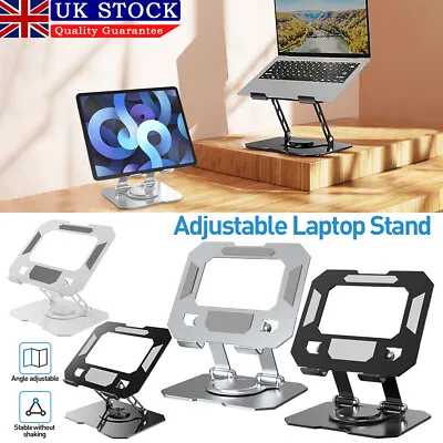 360° Metal IPad Tablet IPhone Desk Stand Holder Mobile Phone Folding Portable UK • £9.59