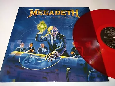 Megadeth Rust In Peace Red Vinyl Lp Album Dave Mustaine V032 • $34