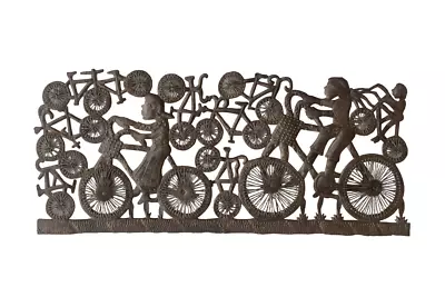 Handcrafted Haitian Metal Art Bike Traffic Transportation In Haiti Sustainable • $298