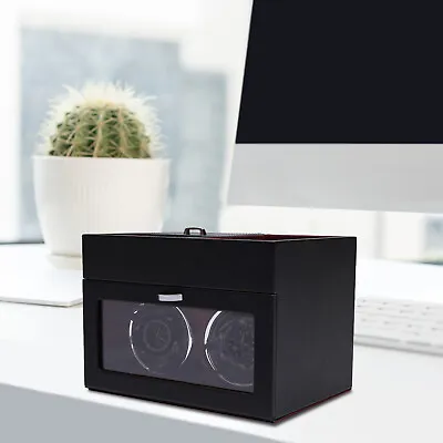 Rotation Automatic LED Watch Winder Box Storage Display Case For 2/4+6 Watch DC • $35