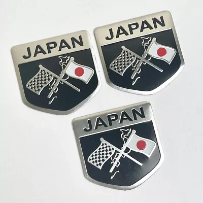 Japan Japanese Flag Shield Car Trunk Badge Emblem Sticker Decal Accessories • $12.40