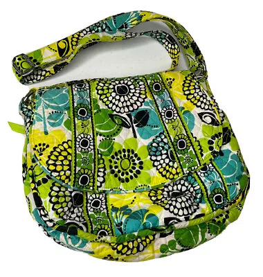 Vera Bradley Crossbody Shoulder Purse Bag In Limes Up Green Adjustable Strap • $19.99