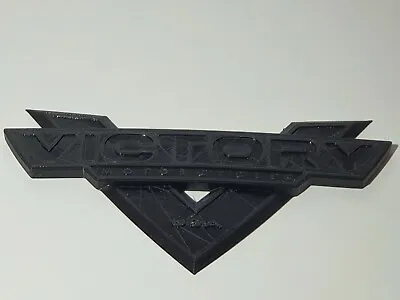 Victory Motorcycles Emblem Black Badge Logo Decal Triumph Nameplate Tank Fender • $14.99