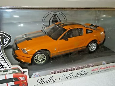 2007 Shelby Gt 500 40th Anniv 1:18 Shelby Collectibles Opening Hood Doors Trunk • $124.99