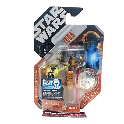  Star Wars 30th Anniversary Yoda SEALED COLLECTORS COIN LEGENDS SAGA COMPLETE... • $9.99