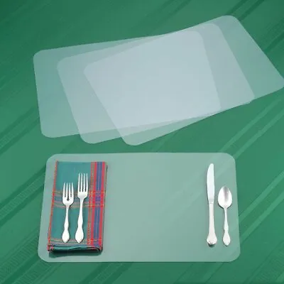 $7.80 • Buy Plastic Placemats Table Mats - Set Of 4 - Dining Mats For Kitchen Dinner Table