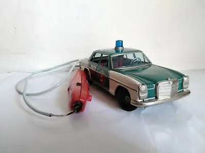 Vintage Taiyo Mercedes Police Cruiser W/ Working Remote & Siren - Not Complete • $79.99