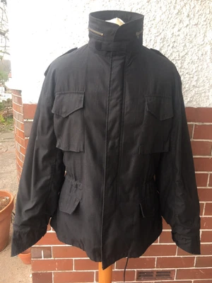 £50 • Buy US M65 Military Black Field Jacket Coat & Cold Weather Liner Gillet. Size Large.