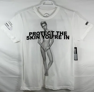 NWT Unisex Marc Jacob’s Miley Cyrus Protect Skin You’re In NYU Cancer T-Shirt L • £15.44