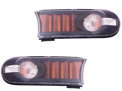 Signal Lights Lamps Euro Black For 2007 - 2013 FJ Cruiser Driver Passenger Pair • $91.78