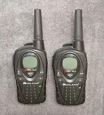 Midland Xtra X-tra Talk LXT303 LXT –Lot Of 2 Radios -Two-Way Walkie Talkie Radio • $18.99