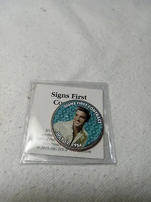 Elvis Presley Colorized Half Dollar Signs First Contract (025) • $6.99