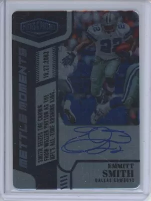 Emmitt Smith Auto /25 2023 Panini Plates & Patches Mettle Moments Autograph • $229.99