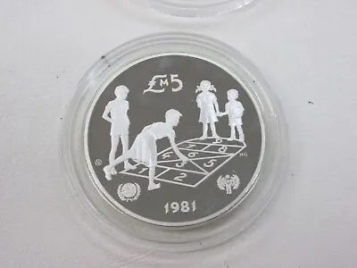 Malta 5 Liri 1981 Silver Proof - International Year Of The Child Q4EQ • $35