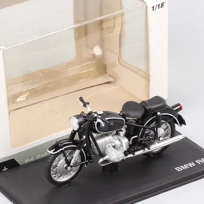 1/18 Scale Norev Maxi Jet BMW R60 1960 Motorcycle Diecast Toy Model Bike Black • $28.69