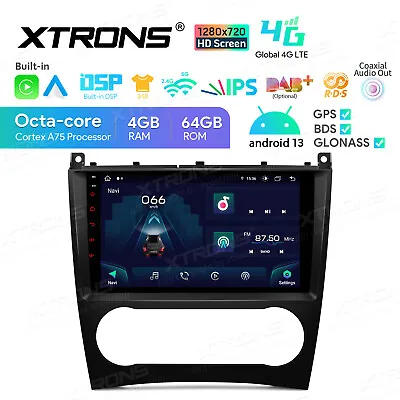 For Mercedes Benz W203 C200 C230 C280 Android 64GB Car Stereo Radio GPS +AHD CAM • $296.99