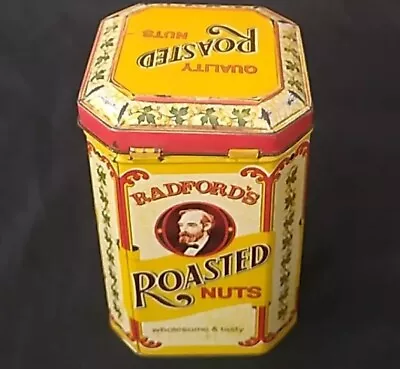 Vintage Collector’s Radford’s Roasted Nuts Hinged Lid Tin Made In England • $7.99