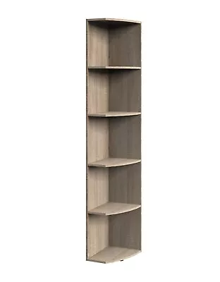 Qmax Easyroom Open Faced Tall Corner Shelving Units White Or Oak • £69.99