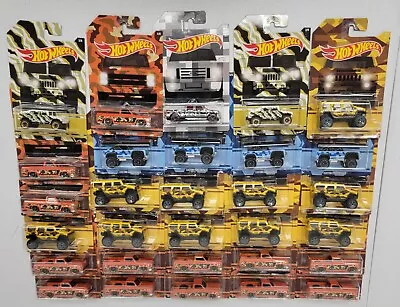 Hot Wheels Camo Truck Lot 30 1/64 Scale Diecast (A) Humvee Ford F-150 H2 Bronco  • $0.99