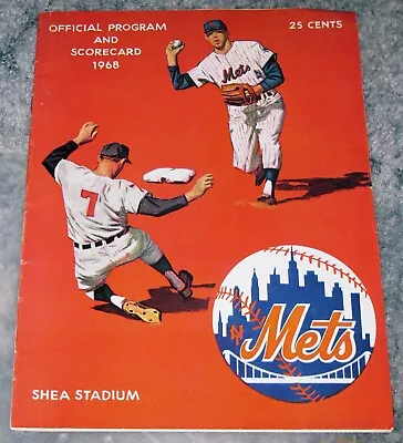 1968 New York Mets Official Program And Scorecard With News Clipping Vs Pirates • $22