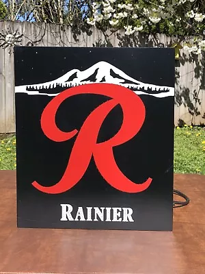 Vintage Rainier Beer Fiber Optic Motion Lighted Bar Tavern Sign Cool & Rare • $599.99