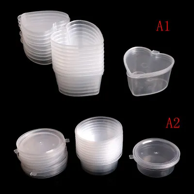 $12.85 • Buy 10pcs/lot Plastic Color Plasticine Clear Containers Storage Boxes Slime *mx