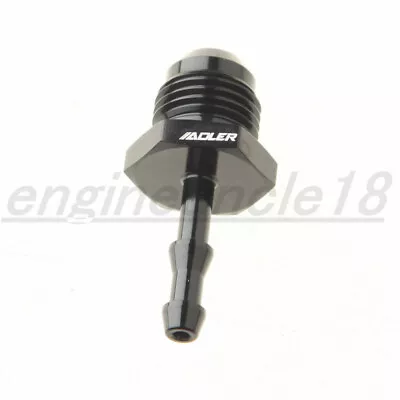 Aluminum AN-6 6AN To 4mm Barb Straight Hose Fitting Adapter Fuel Line Black • $4.99