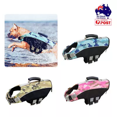 Dog Life Jacket Pet Safety Vest Swimming Boating Float Aid Buoyancy Lifesaver XL • $23.84