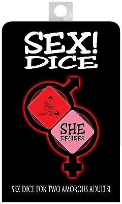Sex! Dice | Sexy Dice Game For Couples -  Let The Die Decide!  • £5.99