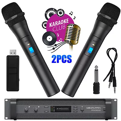 Professional VHF Wireless Microphone Handheld Mic System Karaoke W/Receiver US • $22.99