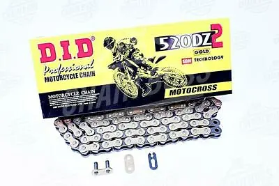 DID 520 X 110 Links DZ2 Offroad Series  Non Oring Gold Drive Chain • $58.80