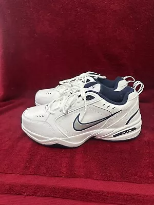 NEW Nike Air Monarch IV 4E WIDE White Casual Sneakers 416355-102 Mens Size 10 • $65