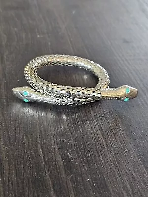 Vintage Snake Serpent Bracelet Arm Cuff Mesh 12  • $38