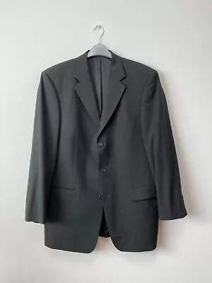 Mario Barutti Dynamic Men's Navy Grey Wool Blazer Jacket Size EU52 UK42 • £35