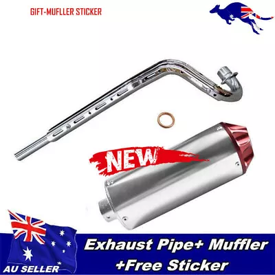 Exhaust Pipe Muffler For 4-stroke Pit Dirt Bike Crf50 110cc 125cc 140cc Honda • $50.96