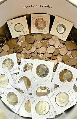 Proofs & Wheat Pennies Vintage Sale. Old Estate Finds. 30 Coin Lot! Kennedy Half • $14.99