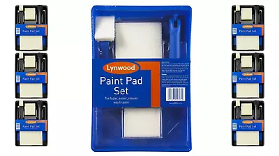 Lynwood Paint Pad Set Wall & Ceiling Painting Pad Adjustable Handle Sponge Set • £7.59