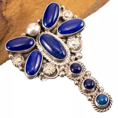 LAPIS Lazuli DRAGONFLY Ring Cluster Sterling Silver TYLER BROWN BIG 9 Navajo • £379.27