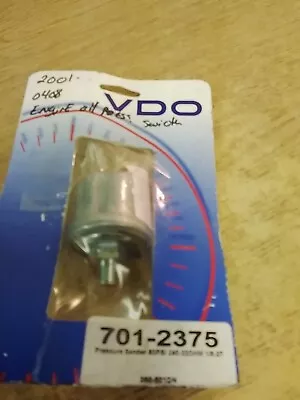 VDO 701-2375 Pressure Sender 80 PSI 240-330OHM • $36.99