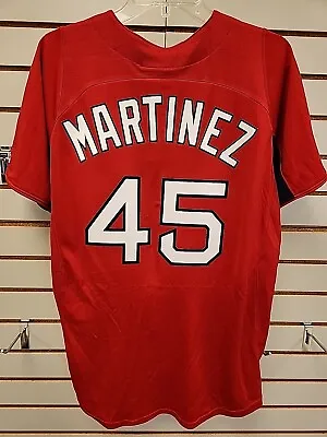 Pedro Martinez Boston Red Sox Red Alternate Majestic Athletic Jersey Sz Youth L • $19.99