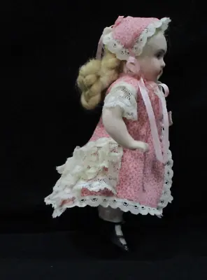 Tiny 2pc Dress Fits 6  Doll Antique Style Mignonette All Bisque French Dollhouse • $74.50