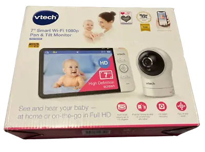 VTech 7inch Smart Wi-Fi Baby Monitor - RM7764HD - 7inch Colour Screen White • £89.54