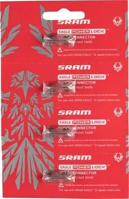 SRAM Eagle PowerLock Link For 12-Speed Chain Silver Card/4 • $11.75