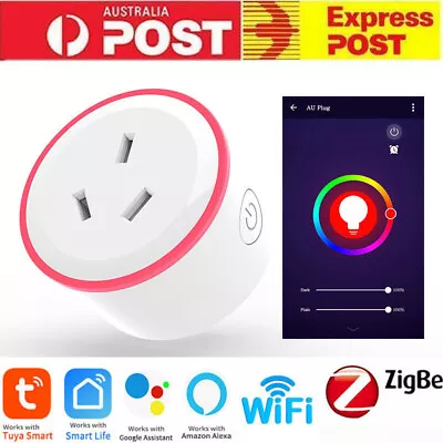 WiFi Smart AU Plug Outlet Switch Socket Zigbee Voice APP Control Alexa Google • $16.99