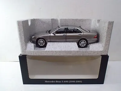 Norev Mercedes Benz S-600 2000-2005 Silver 1:18 Scale New Mib (l120) • £100