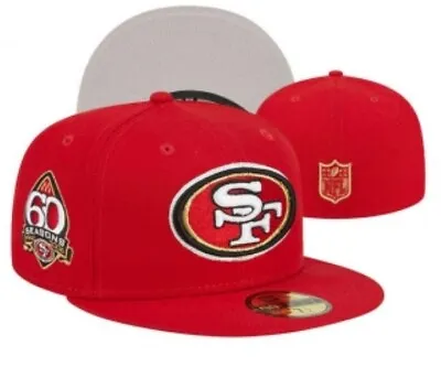 San Francisco 49ers SF NFL New Era 59FIFTY Red Fitted Cap - 5950 Hat • $29.65