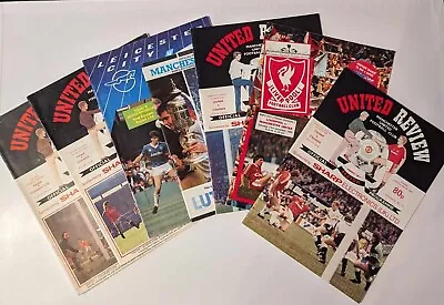 Manchester United  Selection Of 1985-1992 Matchday Programmes Choose From Menu • £2.85