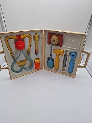 Fisher Price Vintage Set #936 Medical Doctor Kit 1977 Case & Complete Tools Play • $35
