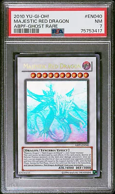 2010 Yugioh Abpf-en040 Majestic Red Dragon Ghost Rare Psa 7 Nm #75753417 • $89.90