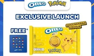 Oreo Pokemon Special Pikachu Cookies Chocolate& Banana Asia Exclv Free Shipping! • $36.76